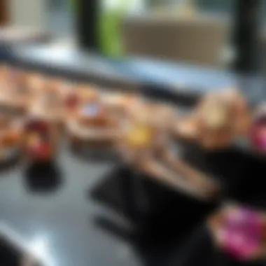 Diverse Styles of Rose Gold Rings Selection of various styles of rose gold rings on display