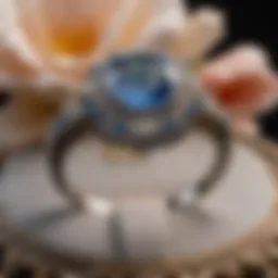 An exquisite Victorian engagement ring featuring a delicate floral design