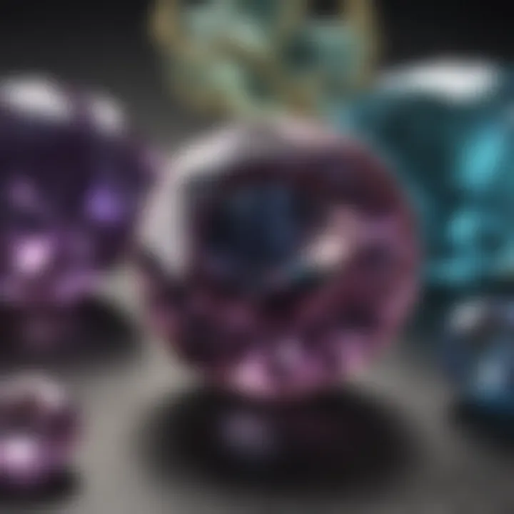 A stunning vintage alexandrite gemstone showcasing its unique color change.