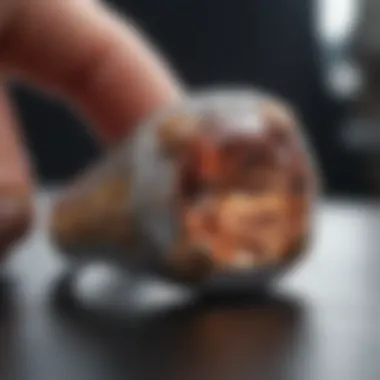 Artistry in Crafting VVS Diamond Rings A jeweler carefully crafting a VVS diamond ring with precision