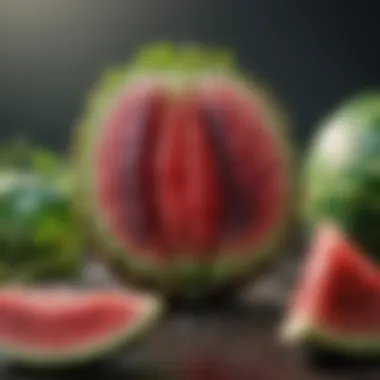 Natural Habitat of Watermelon Tourmaline Geological formation illustrating the natural environment where watermelon tourmaline is found