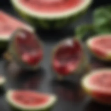 Elegant Watermelon Tourmaline Jewelry An artistic display of watermelon tourmaline jewelry, highlighting its elegance and charm