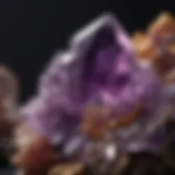 Beautiful amethyst crystal cluster showcasing its vibrant purple hues