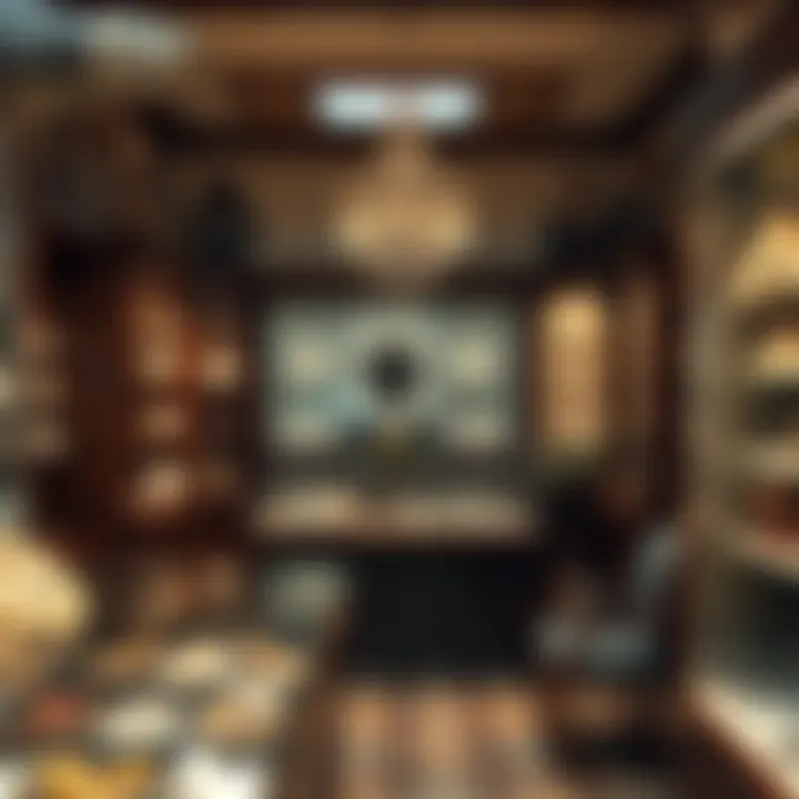 Local Jewelry Shop Environment A cozy local jewelry shop interior