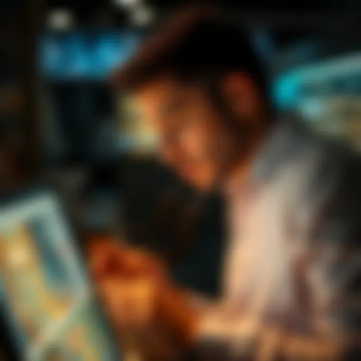 Online Jewelry Selling Platform A person browsing an online jewelry marketplace