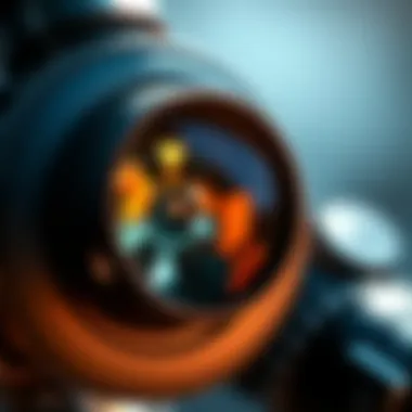 Close-up view of a Zeiss jeweler's loupe showcasing its optical components